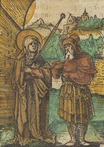 Die Jungfrau als Mater Dolorosa und Simeon, aus Das Plenarium von Hans Schäufelein the Elder