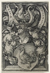 Wappen mit einem Hahn, 1543