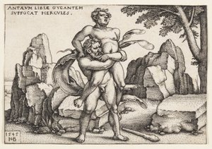 Herkules und Antäus von Hans Sebald Beham