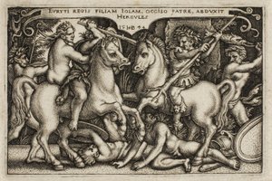 Herkules und Iole, aus Die Arbeiten des Herkules von Hans Sebald Beham