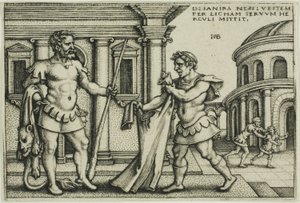 Lichas bringt das Gewand des Nessus zu Herkules, aus Die Arbeiten des Herkules