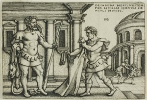 Lichas bringt das Gewand des Nessus zu Herkules, aus Die Arbeiten des Herkules