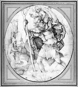 Heiliger Christophorus von Hans Sebald Beham