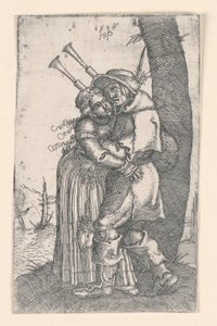 Der Dudelsackspieler von Hans Sebald Beham