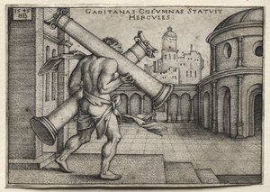 Herkules trägt die Säulen von Gades
