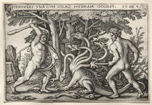 Die Arbeiten des Herkules: Herkules tötet die lernäische Hydra