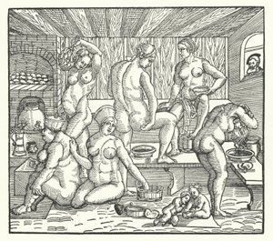 Frauen beim Baden