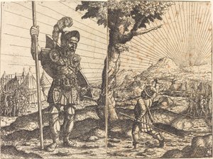 David und Goliath, 1551