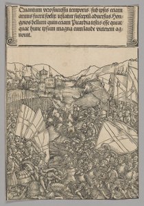 Schlacht von Hainaut, Platte 3 aus Historische Szenen aus dem Leben von Kaiser Maximilian I. vom Triumphbogen