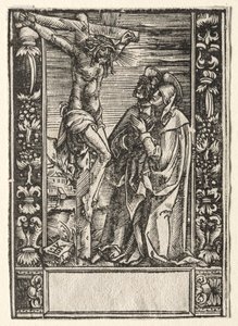 St. Maria und St. Johannes vor dem Kreuz von Hans Springinklee
