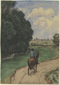 Am Waldrand von Hans Thoma