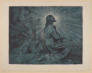 Christus betet am Ölberg von Hans Thoma