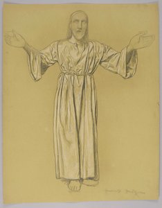 Christus mit ausgebreiteten Armen von Hans Thoma