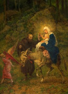 Flucht nach Ägypten von Hans Thoma