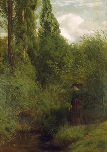 Marsch am Rhein von Hans Thoma