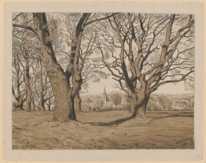 Landschaft aus der Umgebung von Obersursel von Hans Thoma