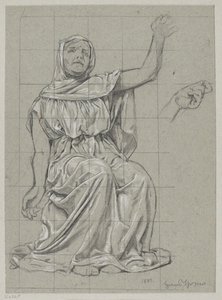 Studie einer der Nornen von Hans Thoma