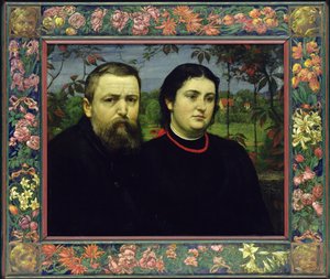Der Künstler mit seiner Frau Bonicella, 1887