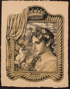 "Venus Jahrers Regent". Immerwährender Bilderkalender von Hans Thoma