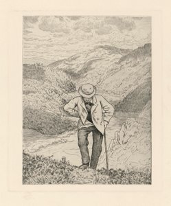 Wanderer im Gebirge von Hans Thoma