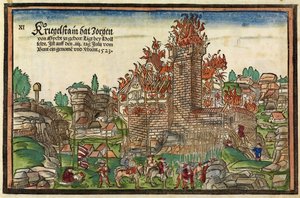 Zerstörung der Burg Krögelstein durch den Schwäbischen Bund von Hans Wandereisen