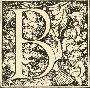 B - Ein Alphabet von Hans Weiditz, um 1520-1521, 1908 von Hans Weiditz