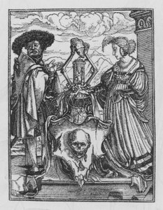 Holbeins Totentanz: Das allegorische Wappenschild des Todes