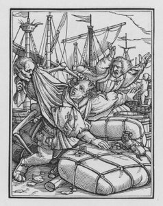 Holbeins Totentanz: Der Kaufmann von Hans after Holbein the Younger