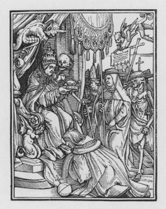 Holbeins Totentanz: Der Papst von Hans after Holbein the Younger