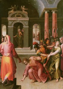 Die Ehebrecherin von Hans or Jan Vredeman de Vries