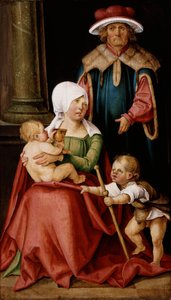 Maria Salome und Zebedäus mit ihren Söhnen Jakobus dem Älteren und Johannes dem Evangelisten