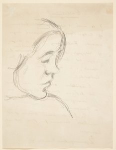 Porträt von Bodil, der Schwester des Künstlers