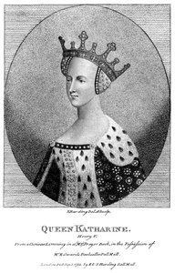 Katharina von Valois 1401-1437, Königin von König Heinrich V., 1792 von Harding