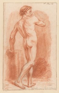 Stehender männlicher Akt, von hinten gesehen (3. Preis 1766)