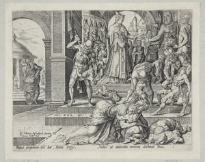 Athaliah zerstört die königliche Nachkommenschaft von Harmen Jansz. Muller