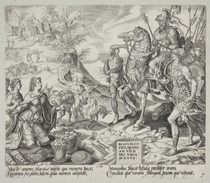 Selig sind die Friedensstifter. Abigail beruhigt David von Harmen Jansz. Muller