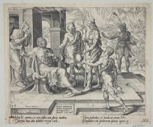 Selig sind die geistlich Armen. Hiob erhält die schlechte Nachricht von seinem Unglück von Harmen Jansz. Muller