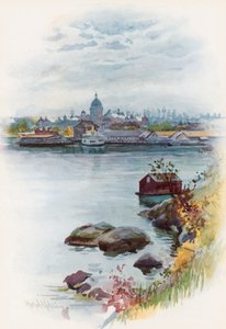 Ansicht des Parlamentsgebäudes, Victoria, British Columbia von Harold Copping