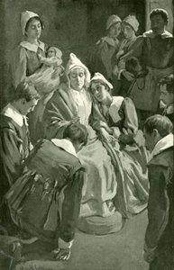 Christiana segnet ihre Kinder