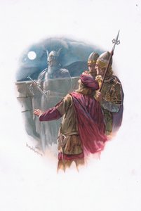 Geist, Illustration aus Hamlet von Harold Copping