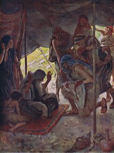 Josephs Mantel wird Jakob gebracht, Illustration aus Bilder, die lehren Die Kronenserie, 1920