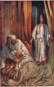 Samuel und Eli, Illustration aus Bilder, die lehren Die Kronenserie, 1920 von Harold Copping