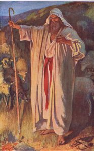 Der brennende Busch, Illustration aus Pictures That Teach The Crown Series, 1920