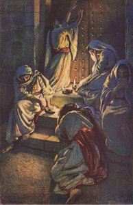 Die törichten Jungfrauen, Illustration aus Harold Copping Pictures: The Crown Series, ca. 1920er Jahre von Harold Copping