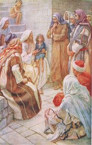 Das kleine Kind in der Mitte, Illustration aus Harold Copping Bilder: Die Kronenserie, ca. 1920er Jahre