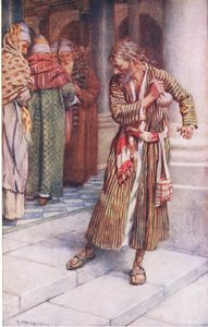 Die Reue des Judas, Illustration aus Harold Copping Bilder: Die Kronen-Serie, ca. 1920er von Harold Copping