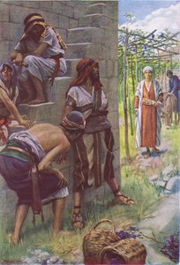 Die bösen Weingärtner, Illustration aus Harold Copping Pictures: The Crown Series, ca. 1920er Jahre