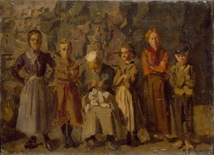 Höhlenbewohner, Dieppe von Harold Gilman