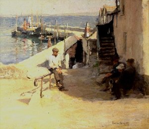 Straßenszene in Newlyn