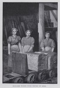 Blaubett-Frauen mit Bleiwagen von Harold Hume Piffard